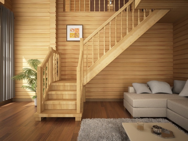 Деревянная лестница - уют в вашем доме