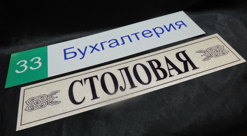 Популярные материалы для изготовления табличек на двери