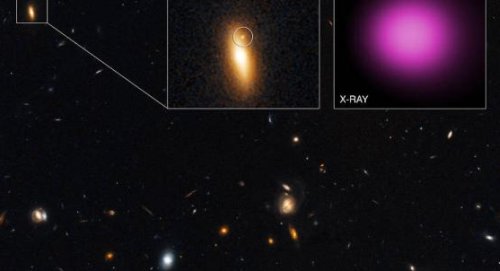 Астрономы обнаружили редкий случай - блуждающую сверхмассивную черную дыру