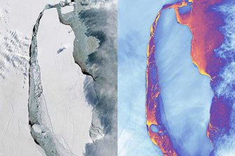 NASA опубликовало фотографию айсберга размером с Эстонию