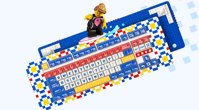 Вы можете настроить эту клавиатуру с помощью кубиков Lego